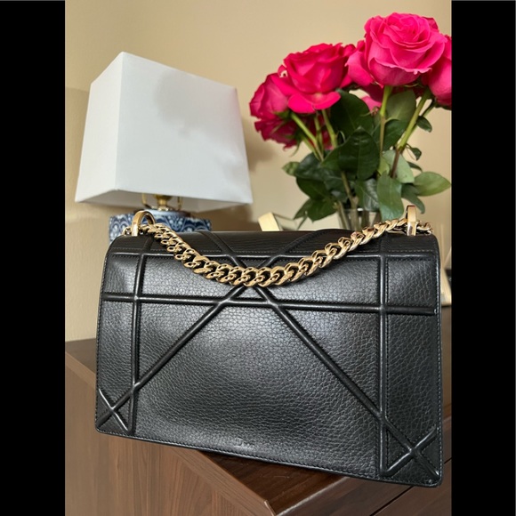 Dior Bag Diorama Black Leather, gold findings - Picture 6 of 16